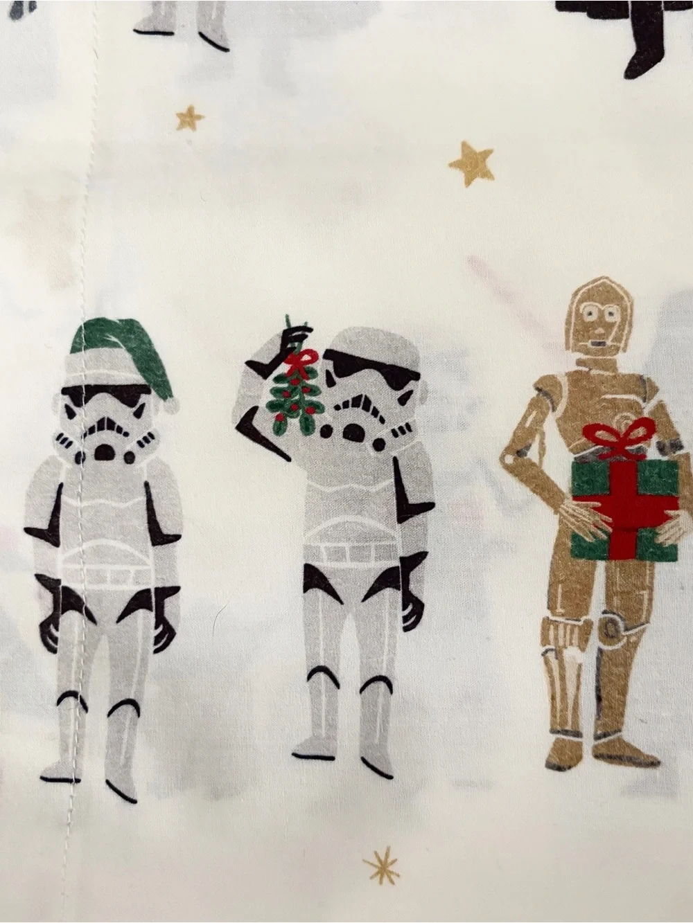 Christmas Star Wars Sheet Set - Queen - Pottery Barn - brand new!